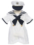 Rafael Baby Toddler Boys Bow Accent Nautical Costume Cap Outfit Set, Sizes 3 Months-4T - SophiasStyle.com